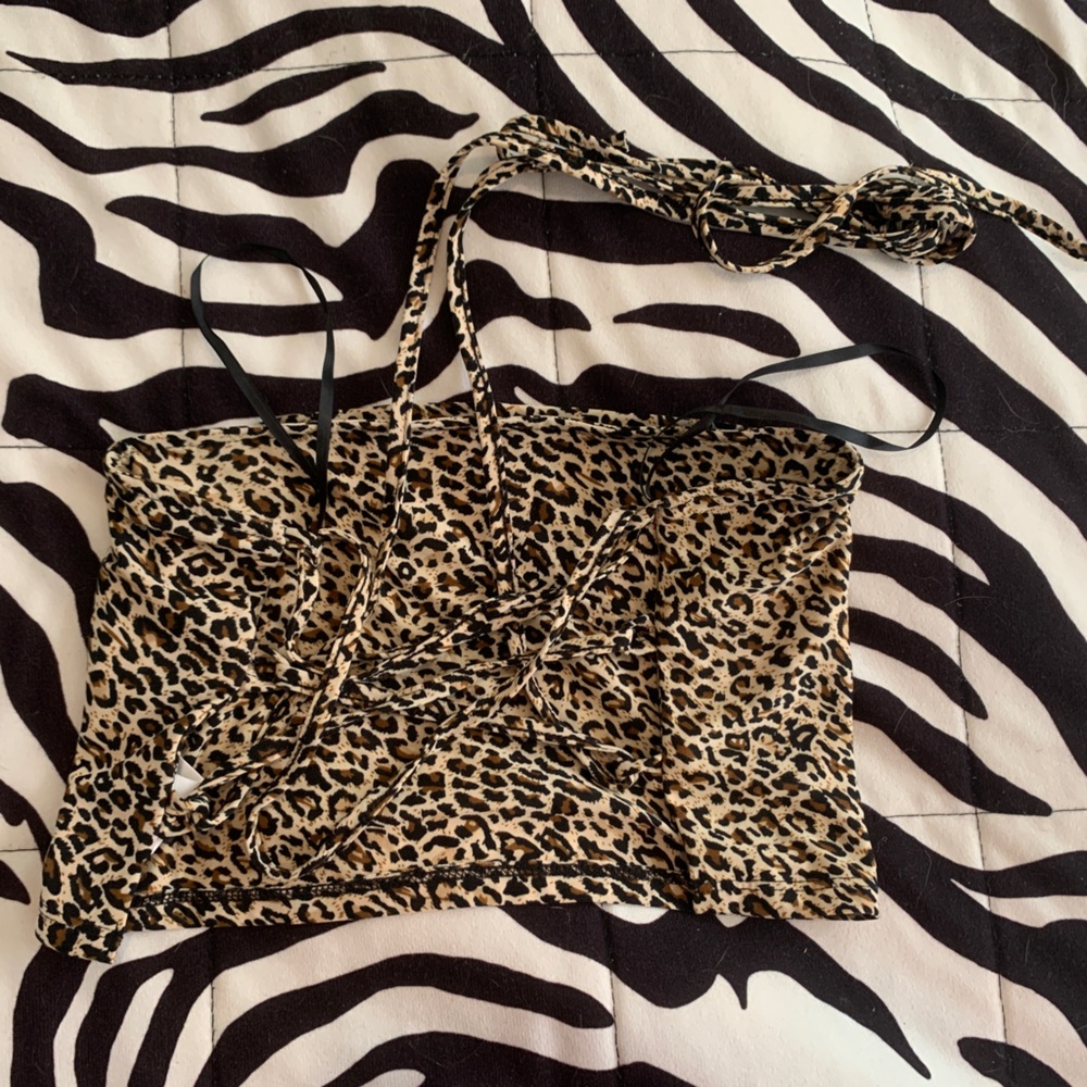 Shein Cheetah Tube Top - Picture 2 of 2